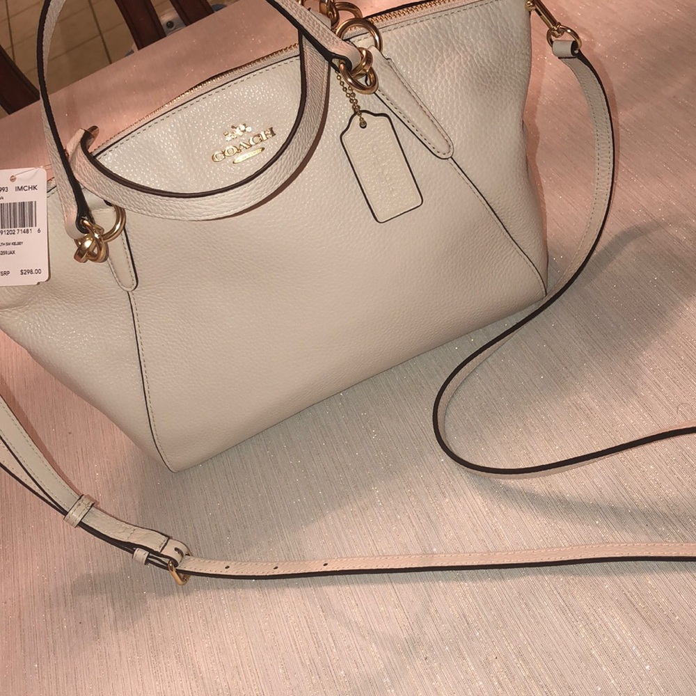 White Coach Kelsey Crossbody Satchel